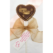 Heart Lolly w/Wedding Rings